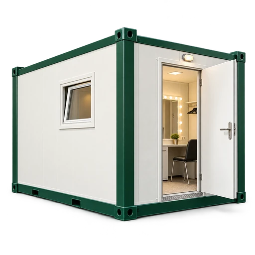 Containers, camarins e cabines
