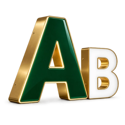 Letreiros e letras caixa