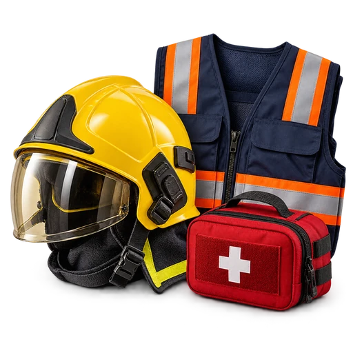 Segurança, brigada e equipes médicas